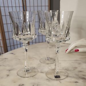 Vintage | Marquis Mikasa Clear Crystal Wine Glasses Set 3